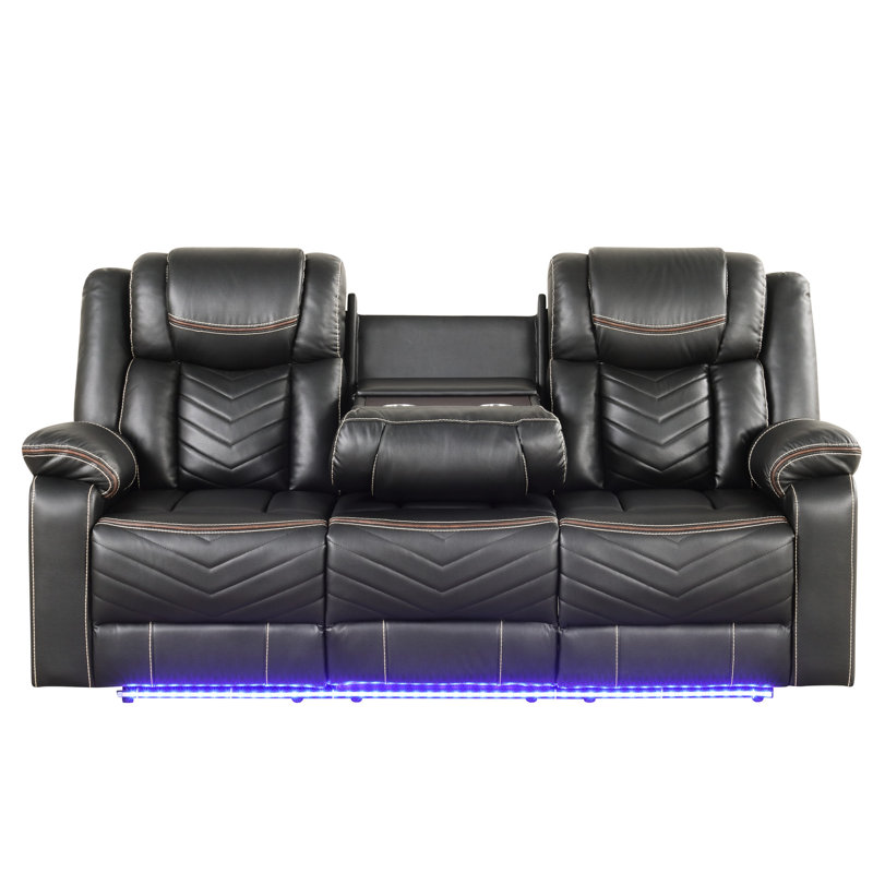Fauteuil inclinable 3 pièces gris