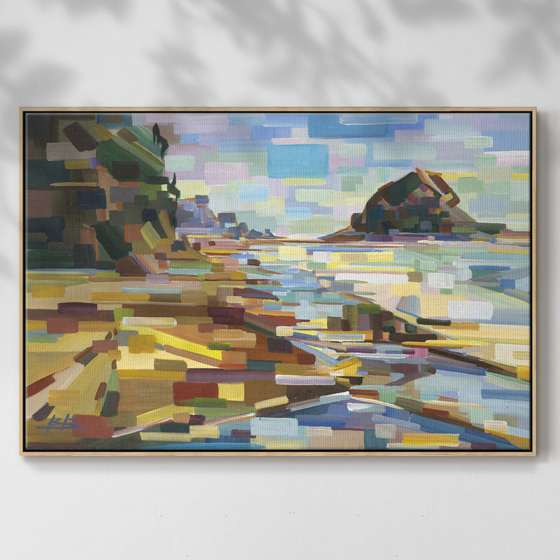 Best Coast, reproduction d'art sur toile encadrée, H 25 po x l 37 po x P 2 po, Toile naturelle avec cadre flottant