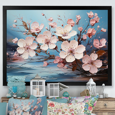 Fleur de pommier sur toile