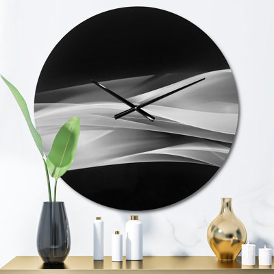 Glittering Silver Pattern - Modern wall clock