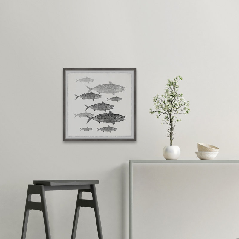 " Freshwater Fish " Painting Print, 24" H x 24" W x 1.5" D