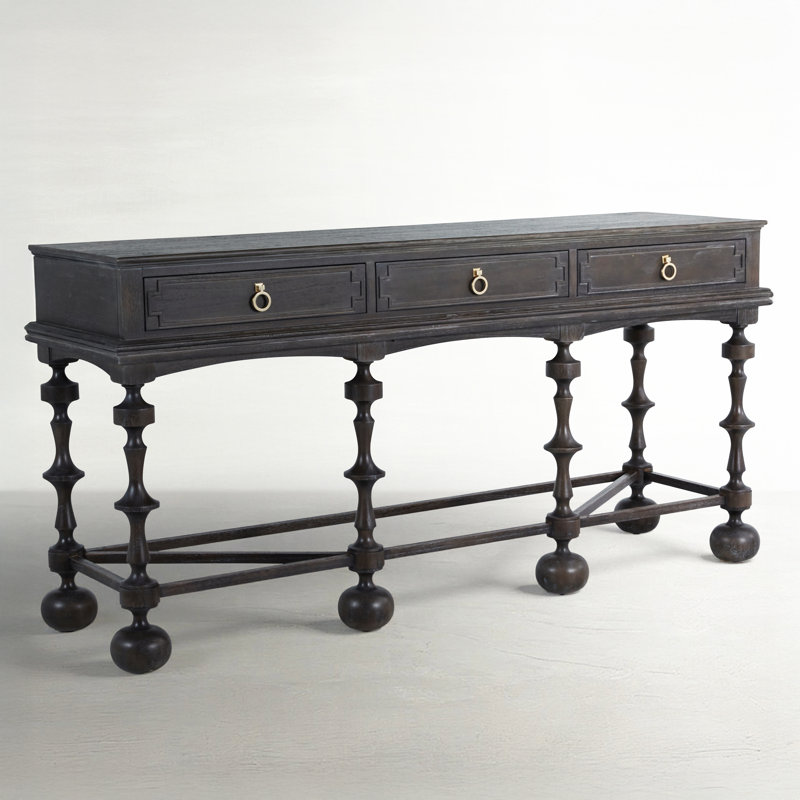 Arrington 76" Console Table, Cerused Ash