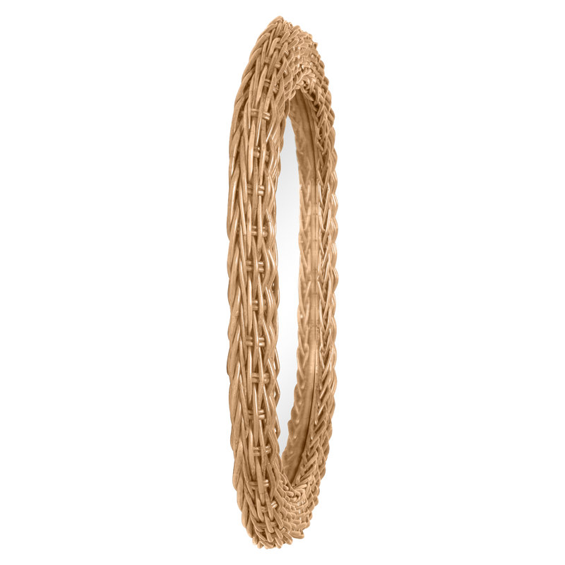 Kingston Oval Rattan Mirror