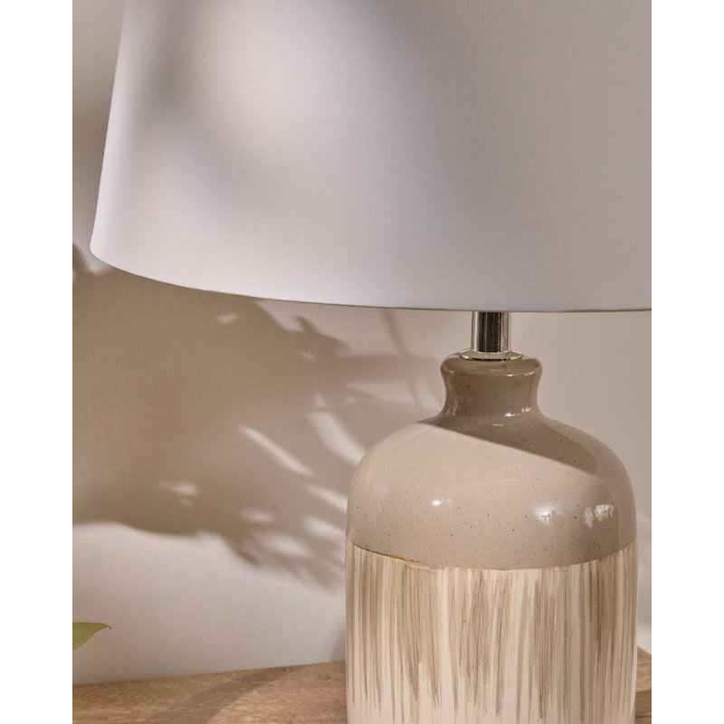 Ceramic Lamp, White, Yes