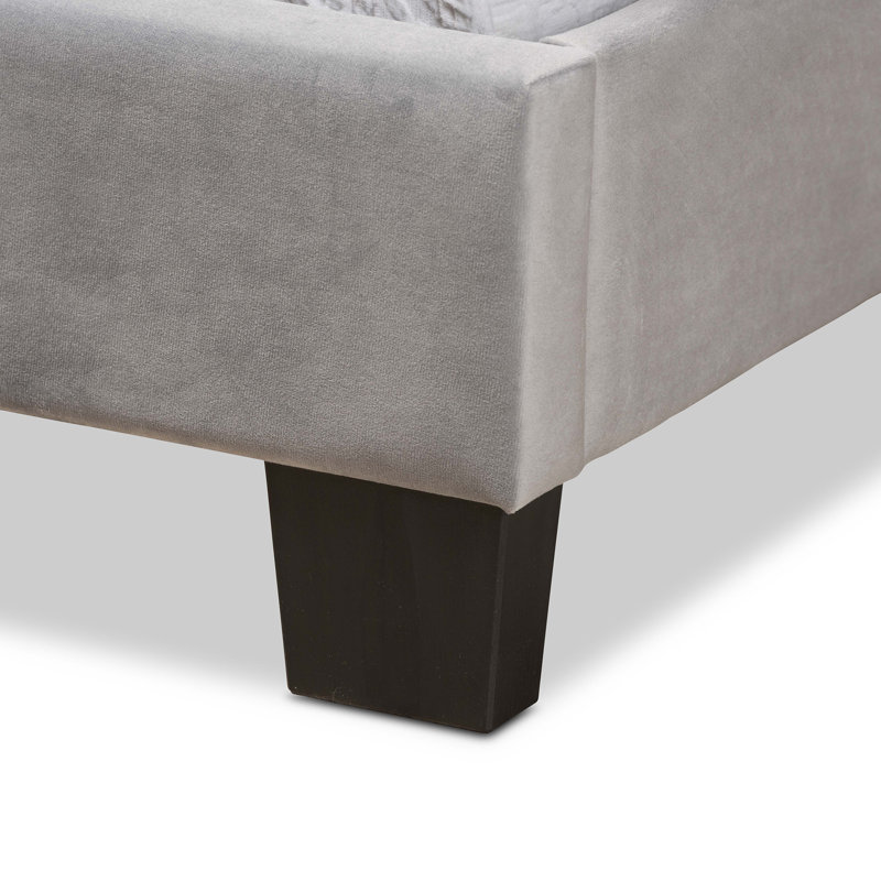 Julianna Upholstered Standard Bed, Gray, Twin