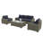 6 Piece Rattan Seating Group with Cushions-2029426065