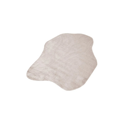 Abstract Area Rug in Natural