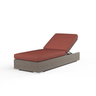Chaise longue inclinable avec coussin Nassau