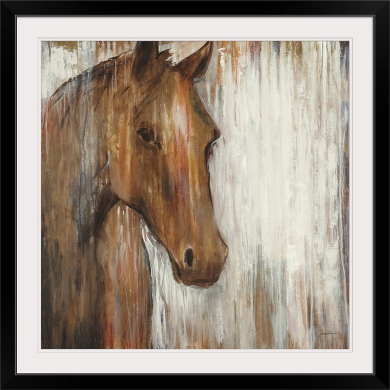 «Nottle Painted Pony» par Liz Jardine, reproduction d'art, H 24 po x l 24 po x P 1,5 po, Toile