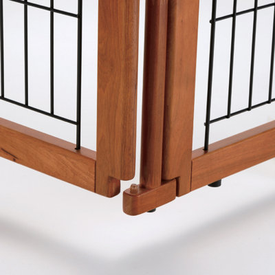 Barrière convertible pour animaux 4 panneaux elite
