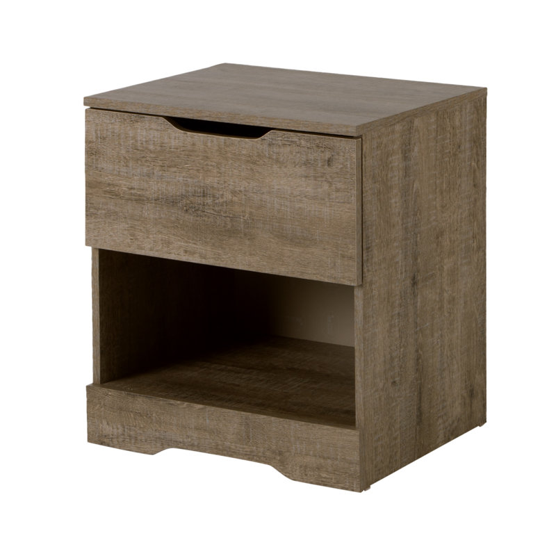 Holland 1 Drawer Nightstand, Weathered Oak