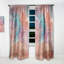 Panneau de rideau simple semi-diaphane avec passe-tringle Fluid Art III-72134088