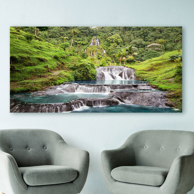 Waterfall In Santa Rosa De Cabal, Colombia (Detail) - Wrapped Canvas Print, 60cm H x 120cm W