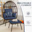 Fauteuil en osier pour l'extérieur et l'intérieur Wicker-1439306301