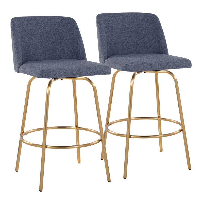 Contemporary Counter Stool, Bleu
