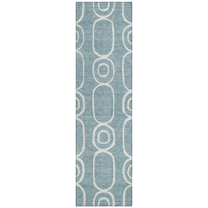 Machine Washable Indoor/Outdoor Chantille ACN2344 Geometric Rug, Runner 2'3" x 7'6"