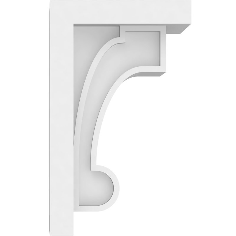 Corbel Standard Alma Architectural Grade PVC, H 8,38 po x l 3 po x p 5 po