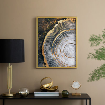 Série ABSTRACT CLxxxix - reproduction encadrée de qualité supérieure - prête à être accrochée - aucun clou requis