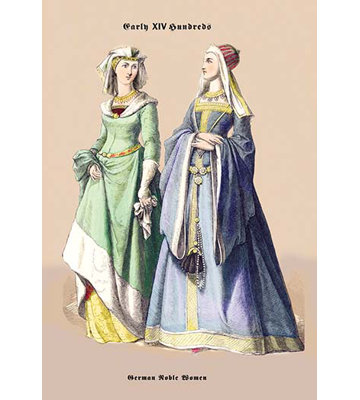 " German Noblewomen, 15th Century " by Richard Brown