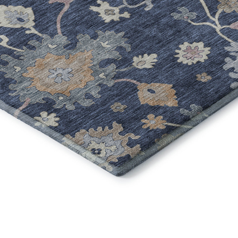 Premium Machine Washable Jaylin AMF1218 Global Rug, Rectangulaire 8 pi x 10 pi