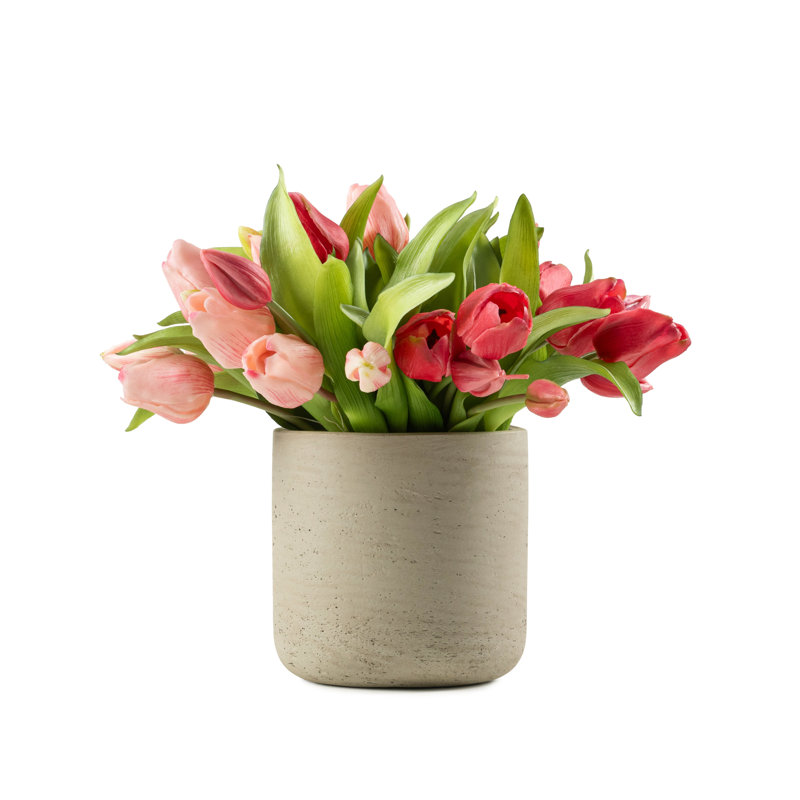 Faux Tulip Arrangement in Pot