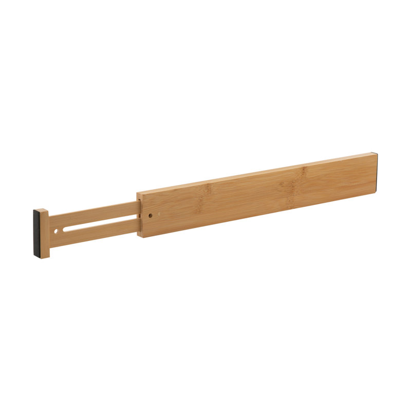 Large Adjustable Bamboo Drawer Dividers Set of 2