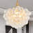 20-Inch Gold Pendant Light Chandelier With Threaded Clear Glass Globe Shade – Adjustable Height