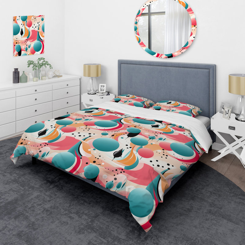 Popart Bubblegum Mirage Duvet Cover, King Duvet Cover + 2 King Shams