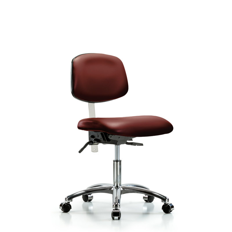 Anglie Vinyl Task Chair, Casters, Borscht
