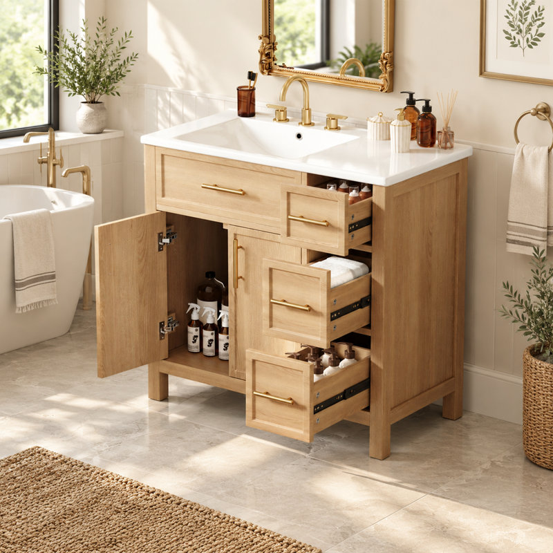 Single Bathroom Vanity with Top