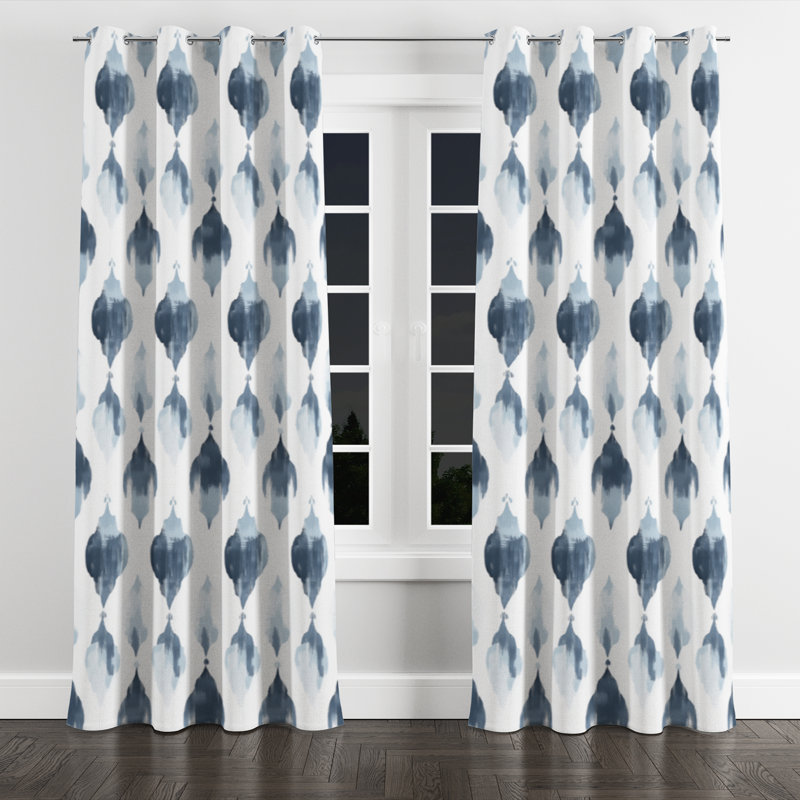 Rideaux Modern Velvet Modern, L 52 po x L 108 po, Œillets argentés