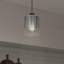 Luminaire suspendu tambour noir à 1 lumière Savino