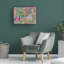 Art mural sur toile tendue - «Joyful Garden 4» de Suzanne Allard pour décoration de salon, de chambre à coucher ou de bureau - 14 x 19