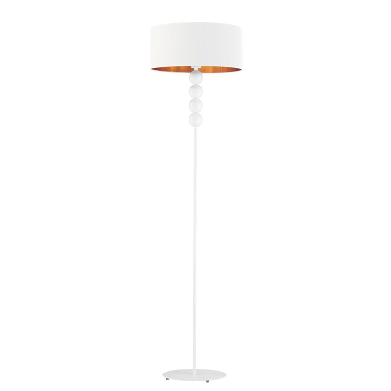 Kumagai 166cm Traditional Floor Lamp, White, White