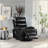 21"Seat Width,Large Size Electric Power Lift Recliner Chair Sofa For Elderly, 8 Point Vibration Massage And Lumber Heat, Remote Control, Side Pockets And Cup Holders, Cozy Fabric, Overstuffed Arm Pu