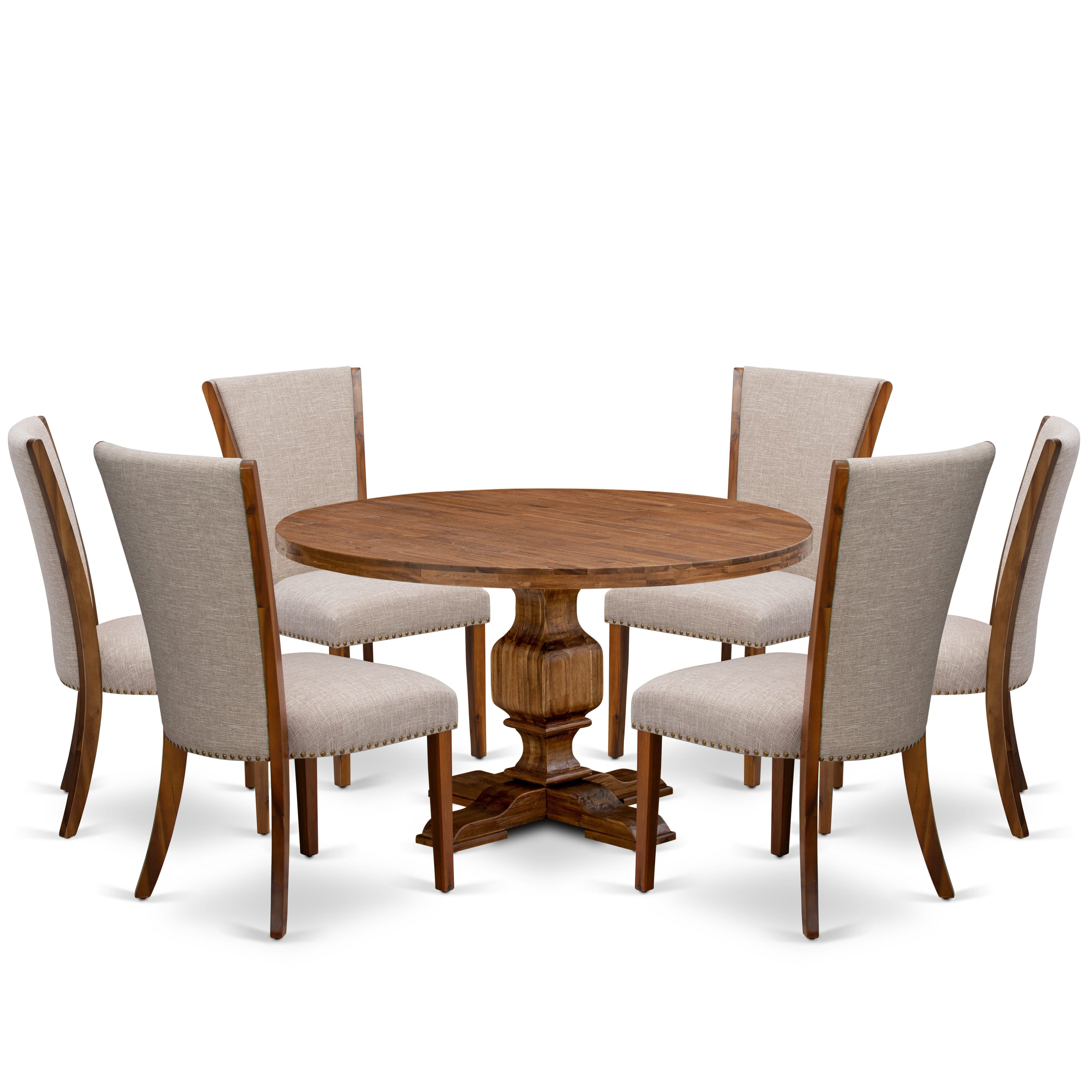 Red Barrel Studio Dining Table Set Includes a Round Table with Pedestal ...