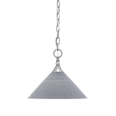 Mini-luminaire suspendu en chaîne avec verre