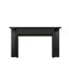 OMCHOM Console de 55 pouces avec 2 tiroirs, Mid-Century moderne avec entrée cannelée-129185127-129185123-129185130