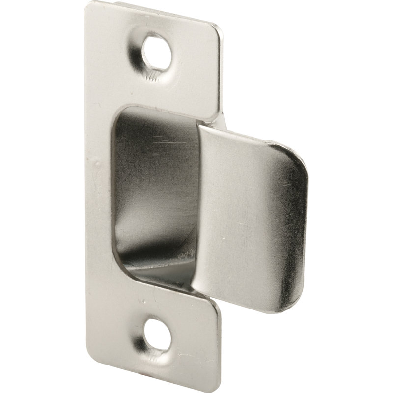 Gâche de porte réglable deux pièces Prime-Line, chromée (paquet de 1)
