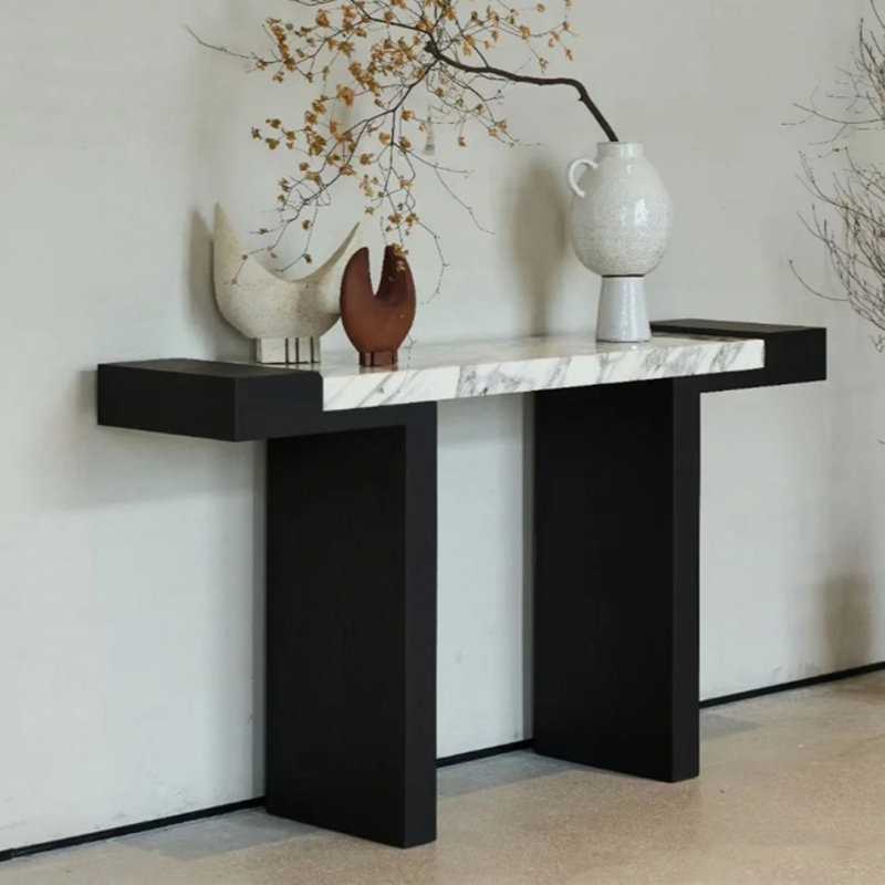 Console naturelle et moderne, H 31,49 po x l 55,11 po x P 11,81 po