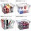 Sorbus MTL-BSKT6 6 Pack Stackable Metal Storage Basket with Handles in Silver-1050168699
