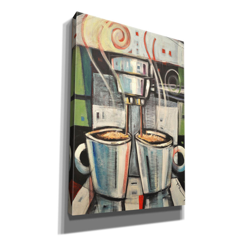 «Red Baril Studio» par Tim Nyberg, art mural sur toile, H 26 po x l 18 po x P 0,75 po