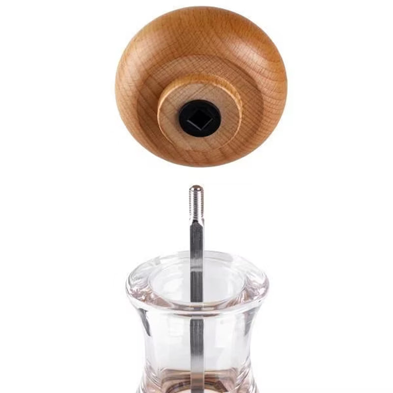 Acrylic & Beech Wood Pepper Mill