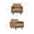 Anabel 28" Wide Genuine Leather Armchair