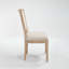 Chaise rembourrée avec pieds en bois
