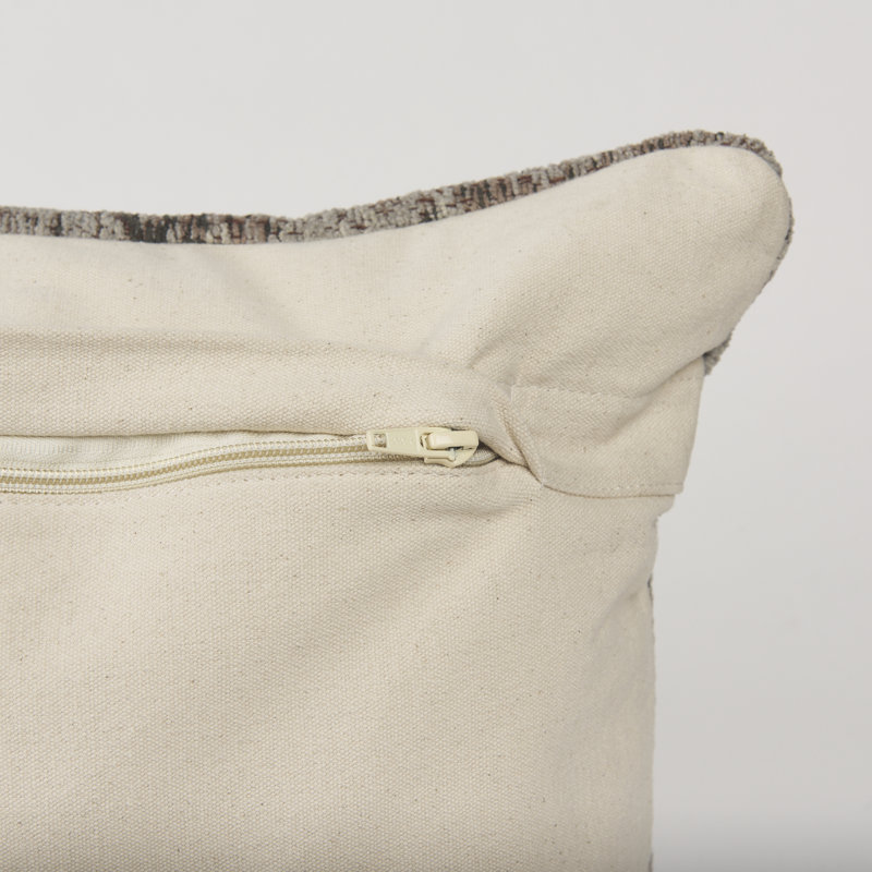 Lena Damask Pillow Cover, Taupe