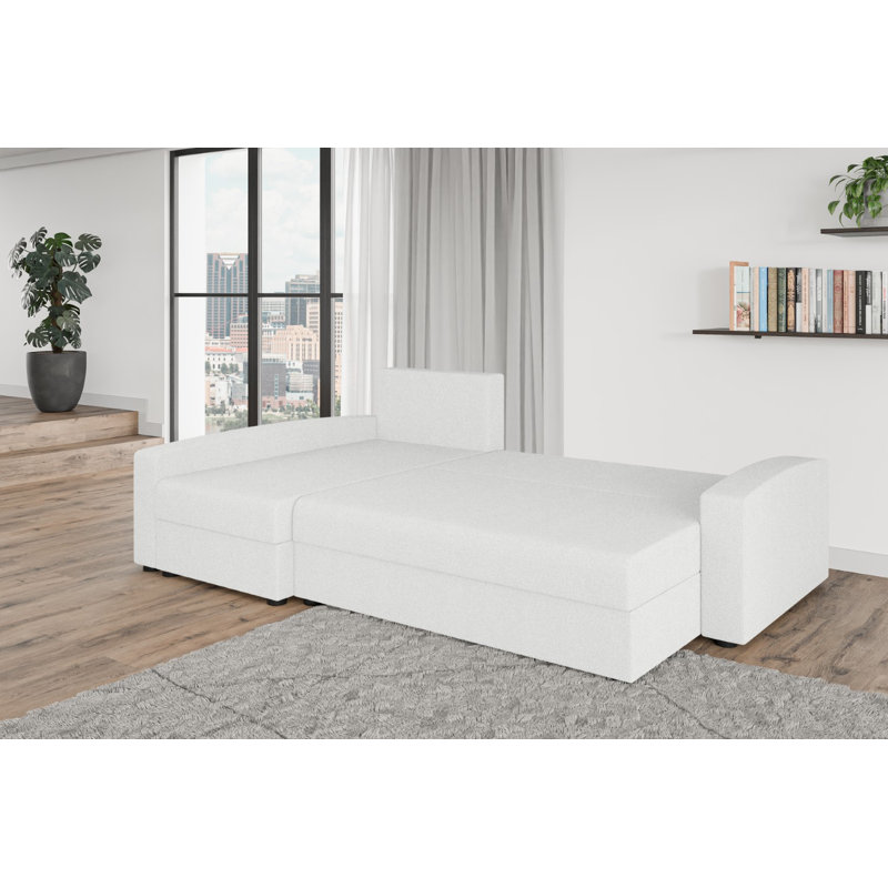 Shray 3 Seater Corner Sofa , White - NowOrNever01