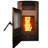 2200 Square Feet Direct Vent Freestanding Wood Pellets Stove with Blower and with Adjustable Thermostat
