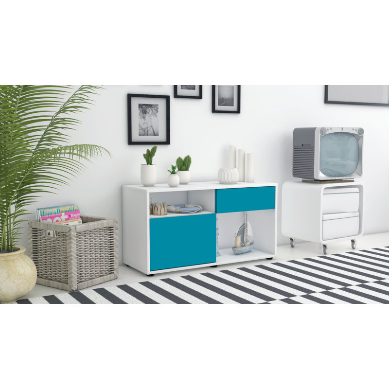 Elmer 1 - Drawer Chest of Drawers, White/Dark blue