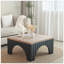 Table basse rustique carrée de style maison de campagne moderne, surface spacieuse et fabrication robuste pour une utilisation polyvalente